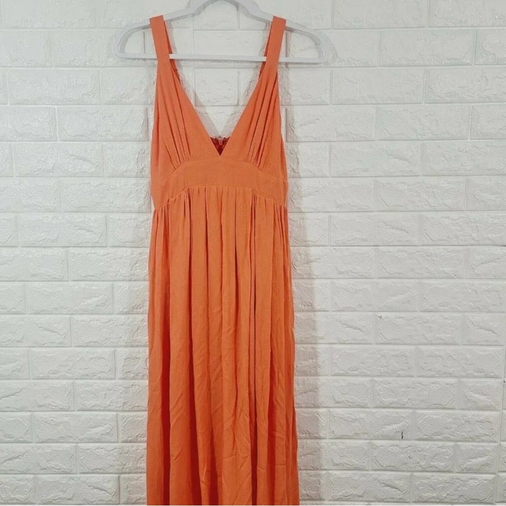 Olivaceous Vibrant Orange Maxi Dress